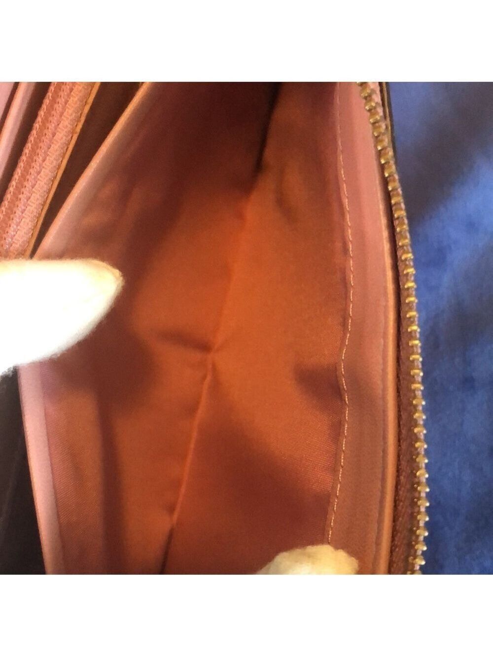 Coach Double Zip Around Wallet Wristlet, Mauve - Picture 12 of 14